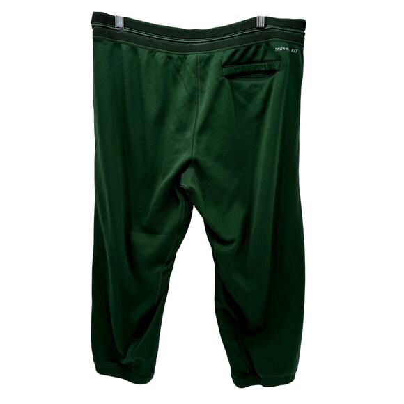Nike NY Jets Sweatpants Mens Medium Cropped Jogger Green Therma-Fit Drawstring - Picture 3 of 7